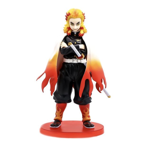 Figura de colección Demon Slayer, Rengoku Kyoujurou, Kimetsu No Yaiba, figurine d'anime, beurre, cadeau de Noël zhangmengya LED