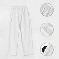 thumbnail image 5 of OGLCCG Girls' Wide Leg Pants Elastic Waist Beach Pants Kids Summer Baggy Casual Loose Soft Long Pants with Pockets, 5 of 7