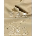 thumbnail image 4 of Little Donkey Andy Men's Lightweight Woven Jacket with Hood Windbreak Water Resistant Sun Protection Softshell Jacket For Runing Hiking Khaki 2XL, 4 of 7