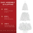 thumbnail image 5 of Best Choice Products Artificial Christmas Tree, 7.5ft Premium Unlit Spruce Design, Dense Branches  White Spruce, 5 of 7