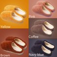thumbnail image 2 of For Women and Men Thick Bottom Home Non-slip Plush Cotton Slippers Warm Wool Slippers Winter PINK M, 2 of 8