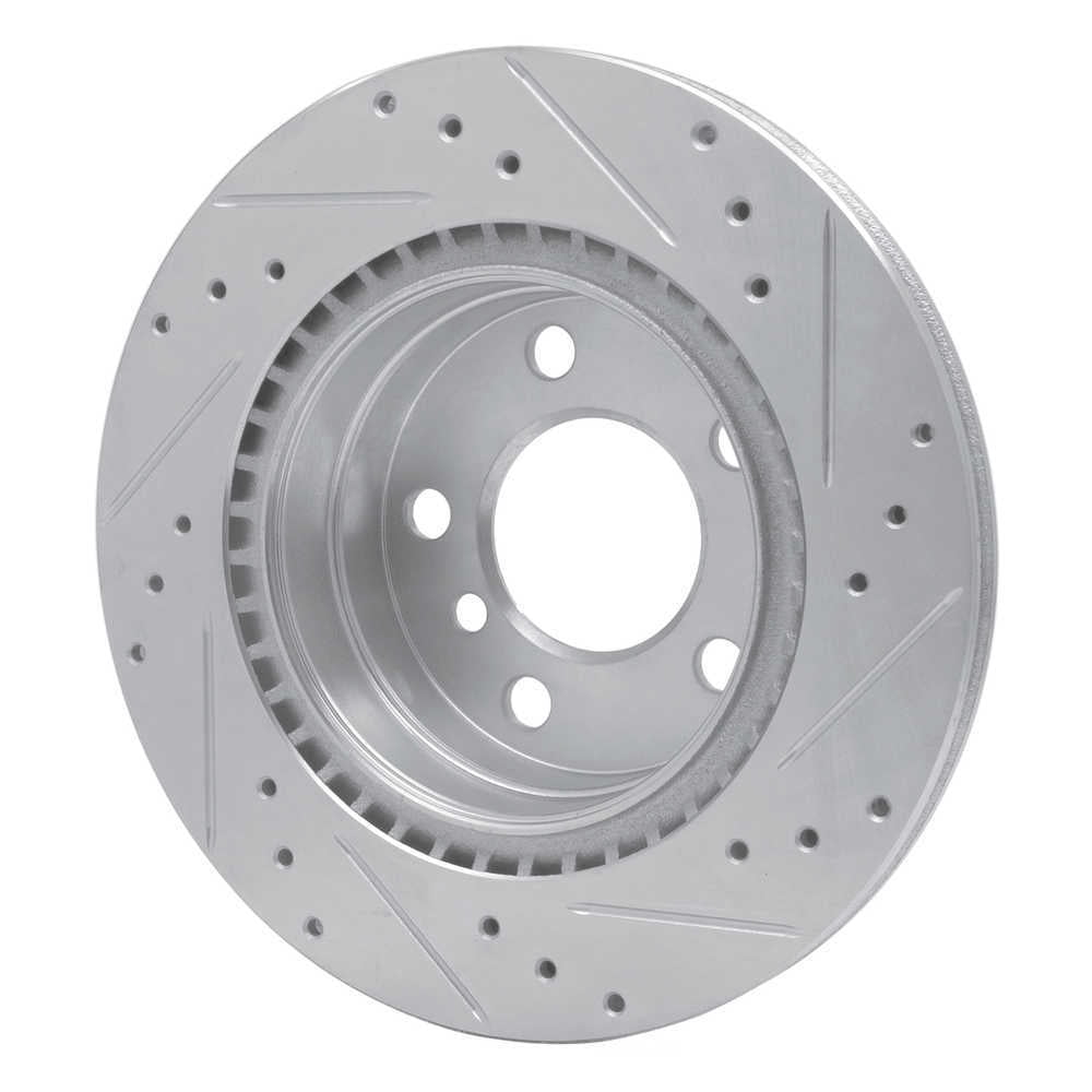 Dynamic Friction Company 631-31111L DFC Brake Rotor - Drilled And Slotted - Silver