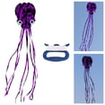 thumbnail image 1 of de pulpo colorida con línea 30M s de sola línea 3D para , Púrpura Negro Yotijar cometas fáciles de volar, 1 of 9