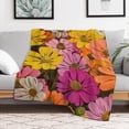 thumbnail image 5 of Floral Colorful Flower Blanket for Bed Throw Blanket for Women, Men And Kids Super Soft Plush Blanket Throw, Print Blanket, Blanket for Kids, 5 of 7