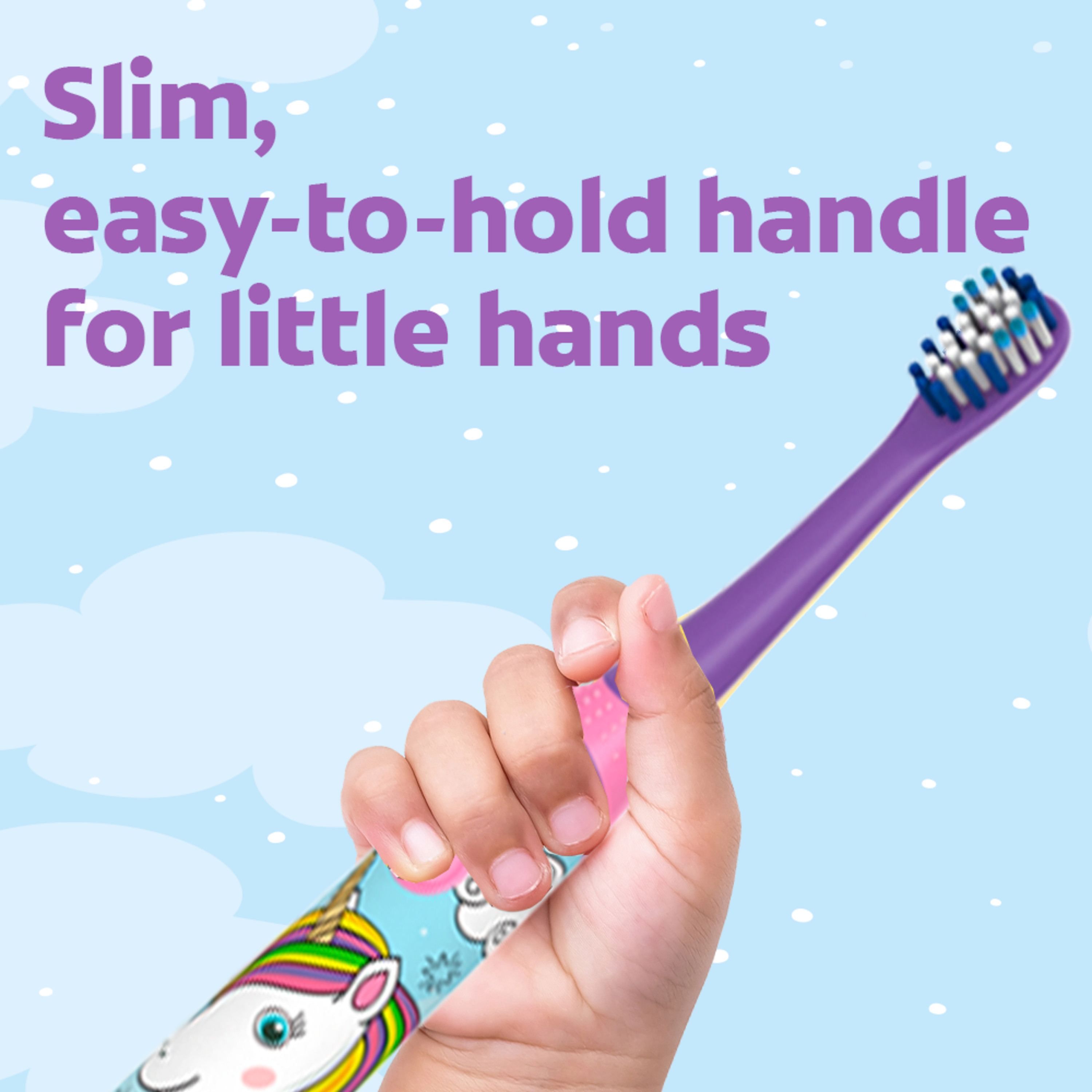 Colgate Kids Battery Full Head Toothbrush, Unicorn Toothbrush, for Children,1 Pack - image 4 of 9