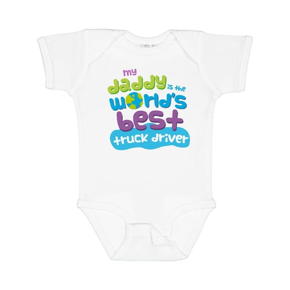 Inktastic Truck Driver Daddy Boys or Girls Baby Bodysuit