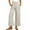 Beige, variant on SWQZVT Womens Linen Pants Casual Loose High Waist Wide Leg Cropped Palazzo Beach Pants for Womens Clothes Summer Trendy Pants with Pocket Drawstring Trousers Adjustable Waisted Slacks
