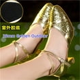 thumbnail image 2 of Latin Dance Shoes For Women Sequin Adult Female Sandals Soft Sole Indoor Ballroom Tango Shoe Closed Toe Salsa Dancing Shoes, 2 of 8