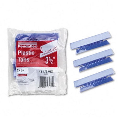 Pendflex Inserts Pendaflex 43-1/2-VIO Hanging File Folder Tabs- 1/3 Tab- 3 1/2 in ...