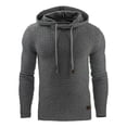thumbnail image 1 of Sudadera Lisa Hoodie Con Capucha Para Hombre, 1 of 8