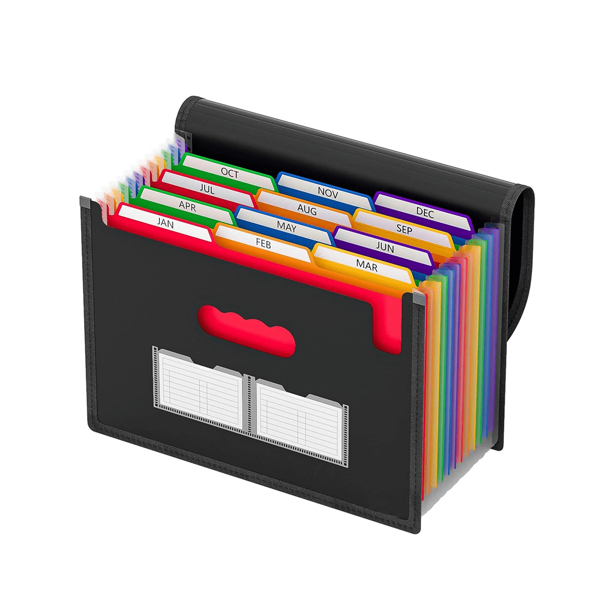 Document Organizer 13 Pockets Expanding Folder with Mesh Bag & Color