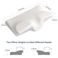 MARNUR Memory Foam Pillow Cervical Orthopedic Pillow, for Side Back