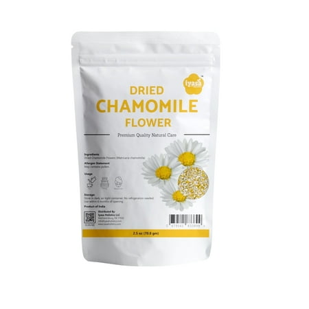 Iyasa Holistics Dried Chamomile Flowers | Small Size | 2.5 oz