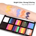 thumbnail image 4 of Body Painting Palette, Water Based High Saturation Face Body Makeup Paint Kit Easy Cleaning Professional  for Opera Performance, 4 of 8