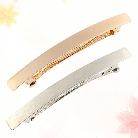 Toyvian 4pcs Big Bobby Hair Pins Gold Hairpins Alloy Style Enhancement for Women Travel