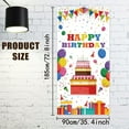 thumbnail image 2 of 1 Pc Colorful Birthday Party Door Cover Happy Birthday Door Banner Photography Background Birthday Party Supplies Birthday Decorations for Friends and Family 35.4x72.8 Inch Colorful, 2 of 7