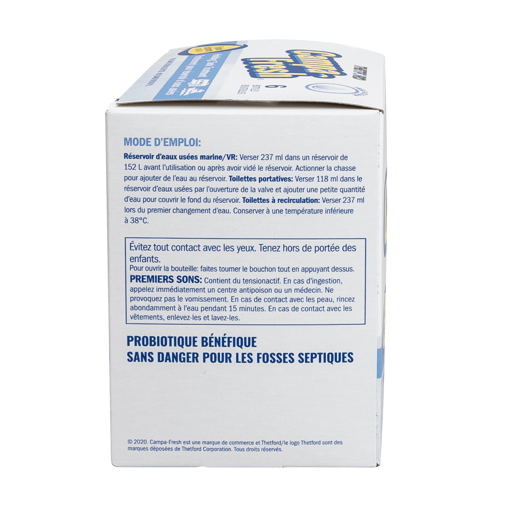 Thetford Campa-Fresh Free And Clear 6-8 oz Bottles. Liquid Holding Tank Treatment