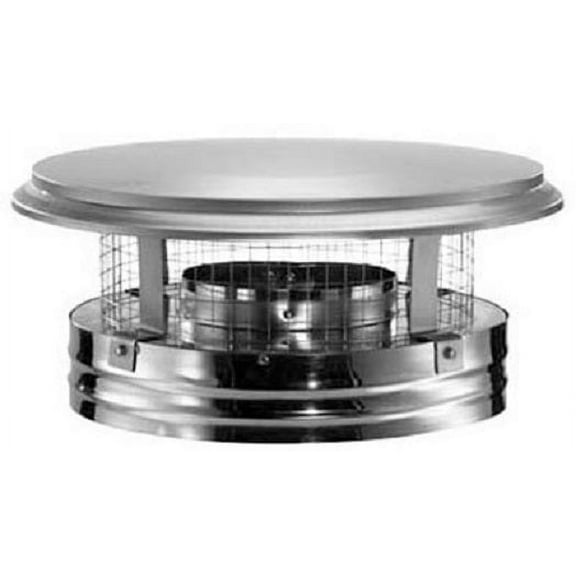 Duravent 6DP-VC 6" Stainless Steel Chimney Cap With Spark Arrestor Screen - Quantity of 1