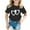 Black, variant on Hiijoy Toddler Girls Summer Graphic T-Shirt Heart Print Short Sleeve T Shirt, Sizes 1-14
