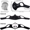 thumbnail image 5 of Jinsinto Masque Anti-Poussière de Cyclisme Masque Anti-Poussière Réutilisable avec Filtre à Charbon pour Moto, Menuiserie, Cyclisme, Course, 5 of 5