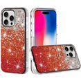 thumbnail image 2 of For Apple iPhone 16 Pro Max (6.9") Glitter Bling Ultra Thin TPU Sparkle Diamond Rhinestone Shiny Full Cover Crystal Stones Back Cover ,Xpm Phone Case [ Red ], 2 of 8