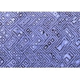 thumbnail image 1 of Ahgly Company Indoor Rectangle Abstract Blue Modern Area Rugs, 2' x 5', 1 of 4