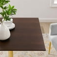 thumbnail image 5 of Verne 35" Square Dining Table Gold Cherry Walnut, 5 of 6
