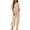 Khaki, variant on Women Jumpsuit Women's Casual Loose Jacket Jumpsuit Set Of Sleeveless Solid Color Wide Leg Long Pants With Pockets Jumpsuit,Jumpsuits for Women Dressy,Dress Pants for Women