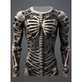 thumbnail image 5 of Halloween Horror Skeleton Organs T-shirt Horror Atmosphere Bones 3D Printed Men's T-shirt Outdoor Street Men's Top T-shirt, 5 of 5