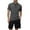 Black, variant on Men's Summer Outdoor Quick Drying Sports T Shirt Men's Standing Collar Half Zip Men's Fitness Clothes Loose Casual Running Training Short Sleeves Tie Front Shirts for Men