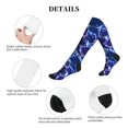 thumbnail image 6 of Bixox Blue Lightning1 Print Compression Socks,Compression Socks Women & Men Circulation for Medical,Running,Athletic, 6 of 7