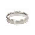 thumbnail image 2 of Metals Jewelry Men's / Women's 5mm Brushed Polished Titanium Wedding Ring Comfort Fit Band Size 10.5, 2 of 5