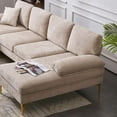 thumbnail image 4 of Kadyn Couch, Futon Sofa, Sofa Couch,U-Shaped 4-Seat Indoor Modular Sofa for Living Room, Bedroom, 4 of 13