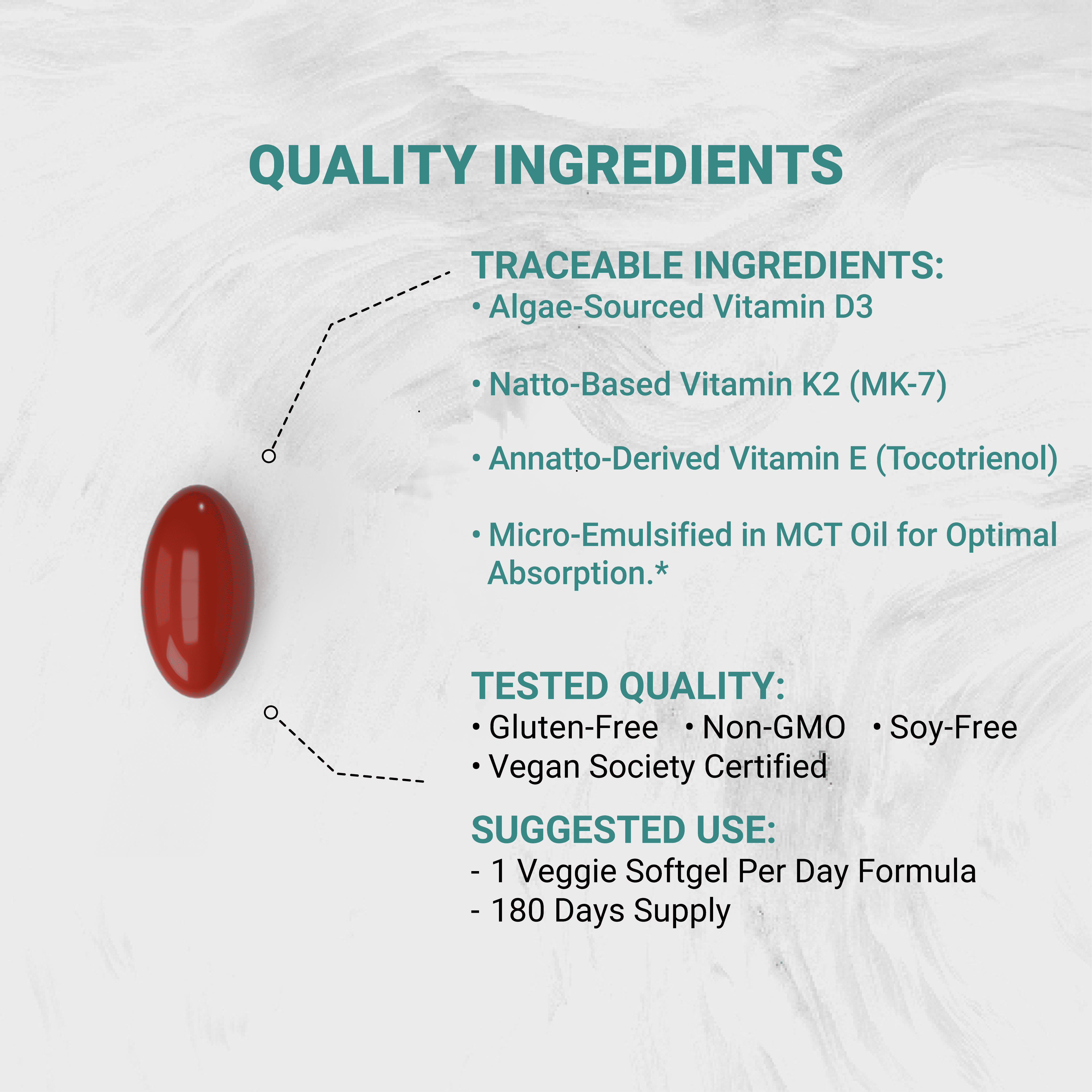 Naturalis Vegan Tocotrienol with CoQ-10 | Nano-Emulsified in EVOO for Better Absoprtion | Non-GMO, Soy Free and Vegan Society Certified | 180 Veggie Softgels (Carrageenan Free)