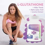Extra Strength L-Glutathione - Free Radical Neutralizer - 1000mg per Serving, 30 Servings, 60 Capsules