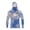 #A01Blue, variant on HUAXUN Men's UPF 50 Sun Protection Hooded Shirt with Integrated Face Cover Long Sleeve Lightweight Rash Guard Shirts(#A01Blue,XXXL)