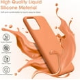 thumbnail image 2 of Liquid Silicone Case for iPhone 11 (6.1''), [Scratch-Resistant, Anti-Fingerprint, Shockproof] Protective Slim Fit Phone Case, 4-Layer Cover with Microfiber Lining, Silky-Soft Touch, Orange, 2 of 14
