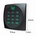 thumbnail image 4 of 2X KR602M Wiegand 34/26 Bit RFID Reader 13.56Mhz for Access Control Supports Card NFC Password with Keyboard LED, 4 of 7