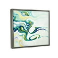 thumbnail image 3 of Stupell Industries Wavy Modern Green Forms Graphic Art Luster Gray Floating Framed Canvas Print Wall Art, Design by Dina D'Argo, 3 of 6