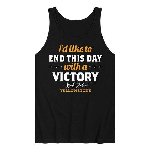 Yellowstone - I'd Like To End This Day With A Victory - Men's Jersey Tank Top
