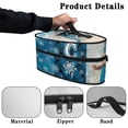 thumbnail image 5 of HELLHERO Owl Snowflake Pattern Travel Irons Organizer Universal for Most Irons Travel Steam Iron Case Portable, Case Only, 5 of 6