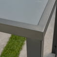 thumbnail image 3 of Hanover Naples 5-Piece Outdoor High-Dining Set | Sleek Glass Top Patio Table with 4 Swivel Bar Height Chairs | UV, Rust, and Water-Resistant Aluminum Frames | NAPDN5PCBR-WG, 3 of 12