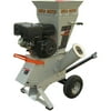 Brush Master 3"x 3" diameter 270cc Chromium Steel Gas Wood Chipper with Tow Bar