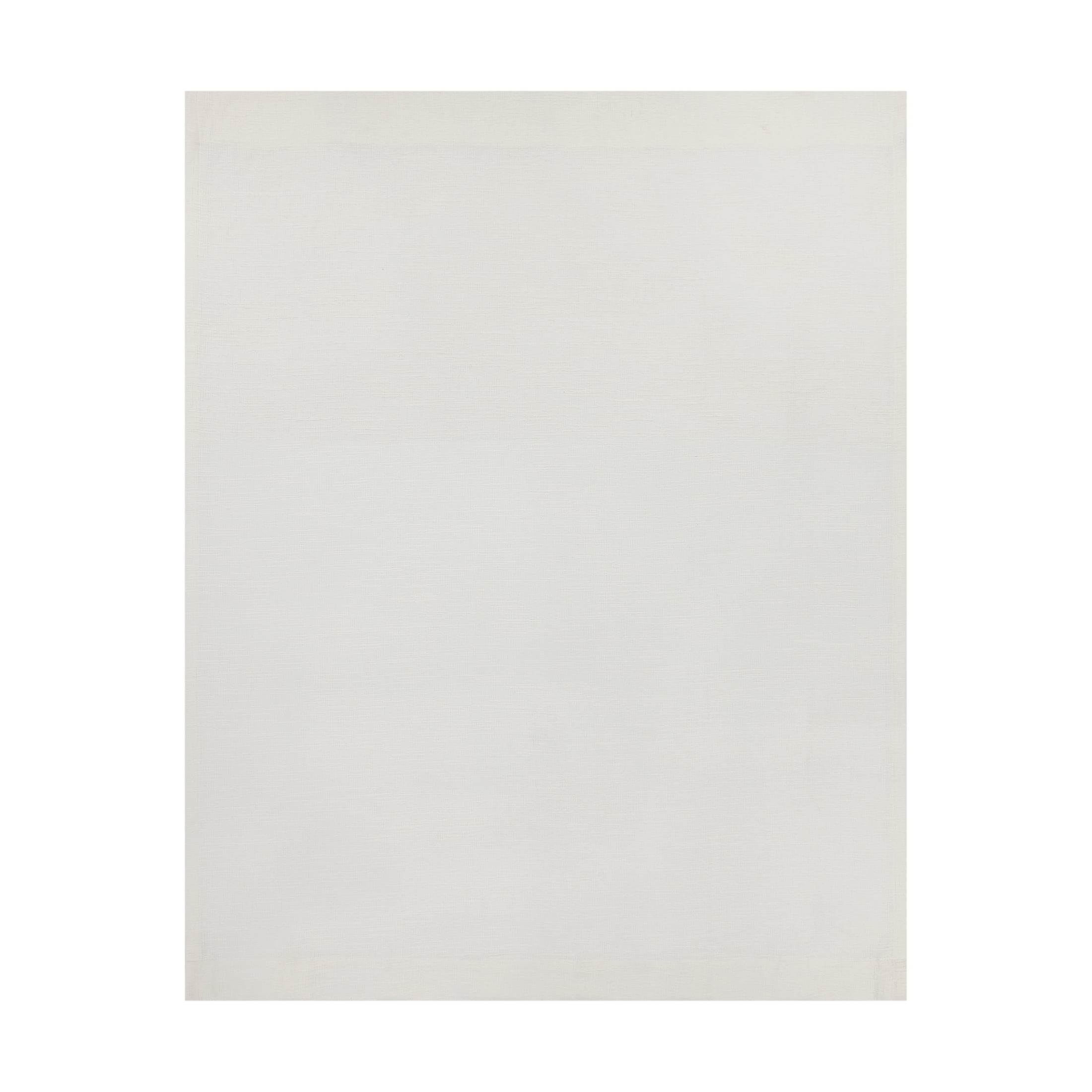 Better Homes & Gardens Textured Solid Chenille Light Filtering Single Curtain Panel, Ivory, 50"W x 63"L