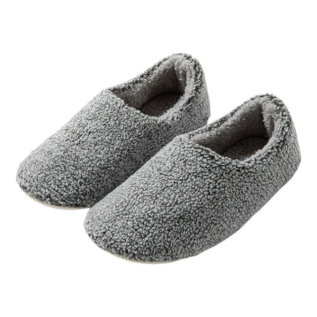Dakaela Slipper for Women Men Fuzzy House Sock Shoes Lightweight Slip on Loafers Winter Warm Slides