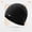 Black, variant on Unisex Snow Thermal Stocking Caps Yellow Polyester Furry Beanie with Pom Pom Winter Warm Knitted Hat Bear Costume Accessories A