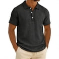 thumbnail image 1 of Top Abrigo de los Hombres de Color Sólido de Manga Larga Botón-Up Cuello Chaqueta Casual, Ligero de Nylon con Capucha Superior para Verano Y Primavera, 1 of 8