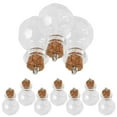 thumbnail image 4 of 10 Uds Mini botellas de vidrio con tapones de corcho DIY manualidades Mini botellas de lavado colgantes dijes, 4 of 8