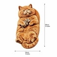 thumbnail image 2 of Cute Cat Rug Featuring Orange Feline Design, Soft Faux Rug for Cozy Floor Comfort, Animal Rug for Bedroom & Nursery Decor, Pink Fluffy Rug Ideal for Student Room Accents, Adorable, 2 of 5