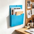 thumbnail image 5 of Magnetic File Folder Organizer for Refrigerator,A4 Coded Wall File Holder for Papers & Mail,Fits Whiteboard Fridge Office Classroom,Sky Blue, 5 of 9